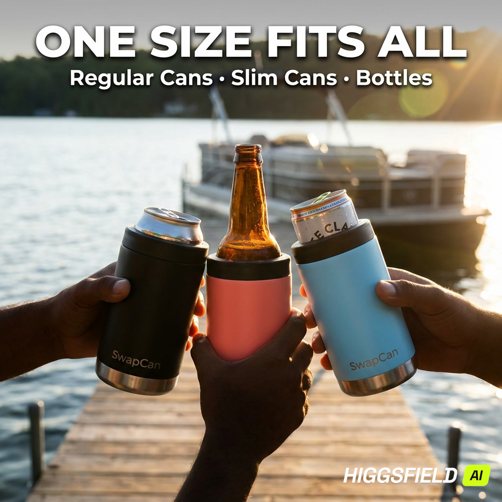 SwapCan™ 3 in 1 Insulated Can Cooler